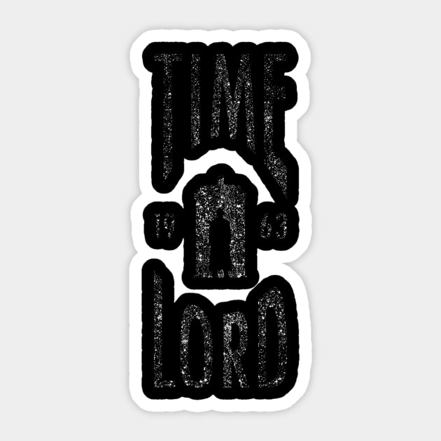 Time Lord stars Sticker by Bomdesignz